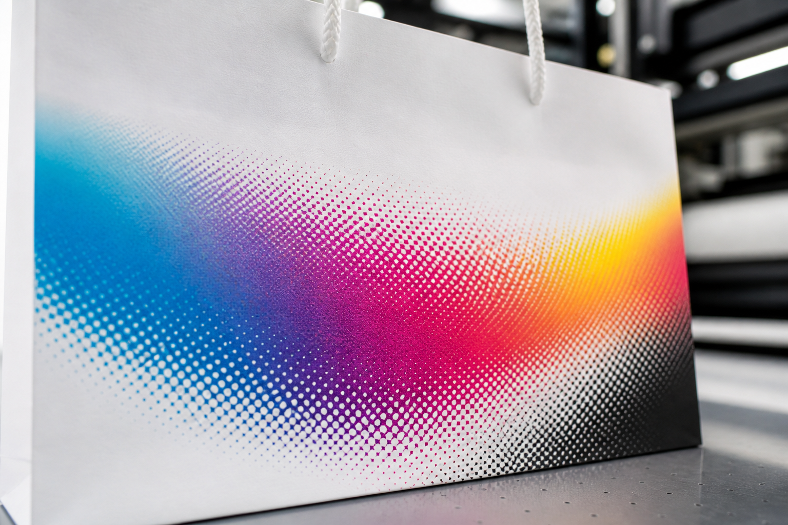 Impressão CMYK em sacola personalizada
